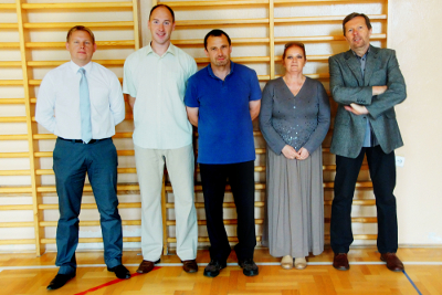  Zdjęcie  nauczycieli wychowania fizycznego w ILO im. St. Staszica w Lublinie z roku 2013